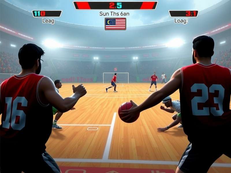 Handball Titans control scheme and interface